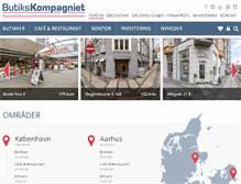 Tablet Screenshot of butikskompagniet.dk